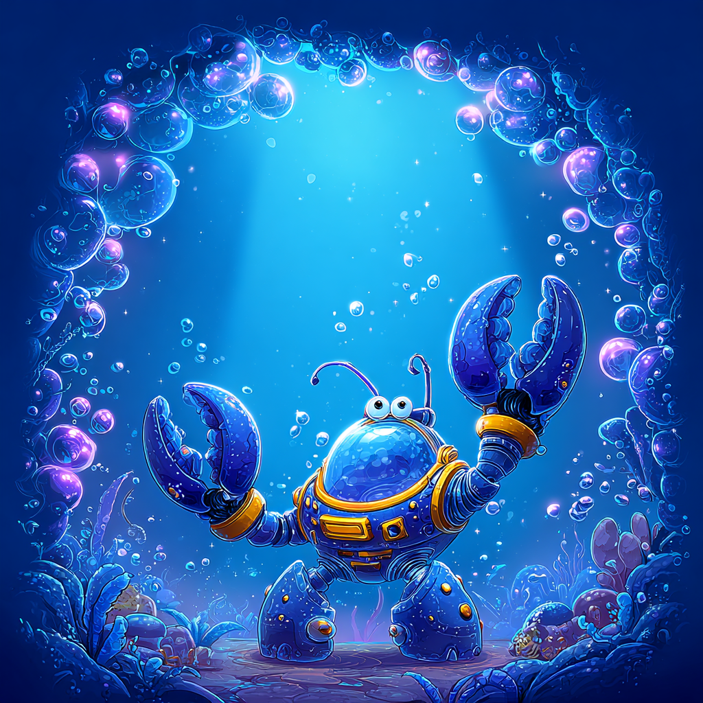 Lunar Lobster astronaut mascot